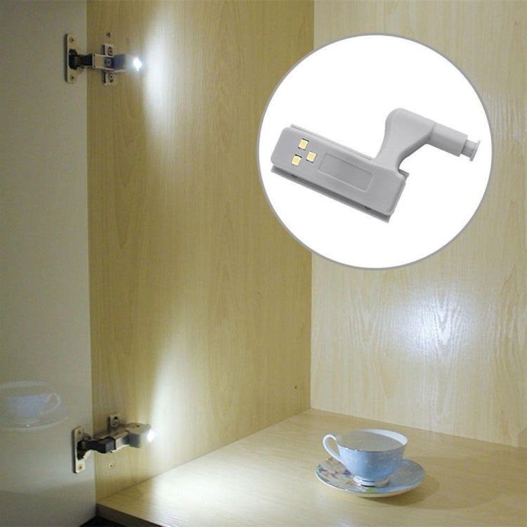6 PCS YWXLight Induction Wardrobe Closet Inner Hinge Light Door Clip LED Night Light