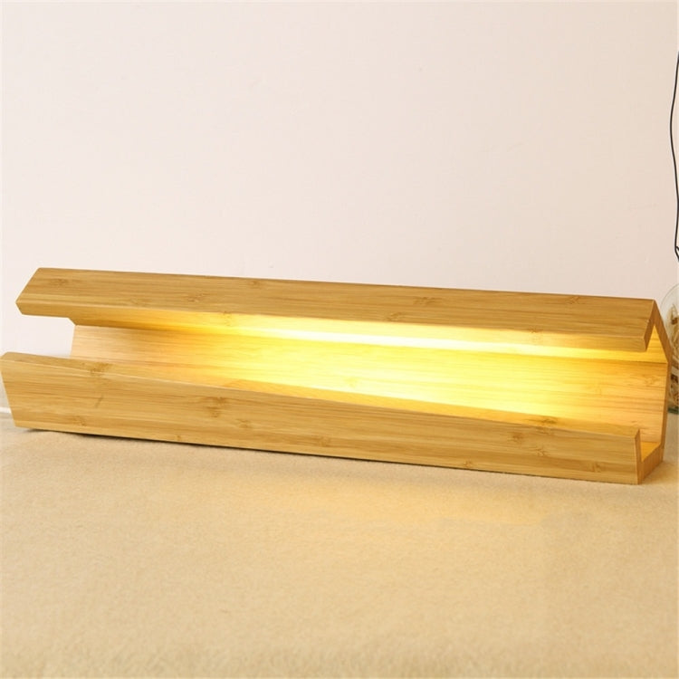 YWXLight 5W Wood Rustic Style LED Table Lamp Decor Lighting Modern Lampshade