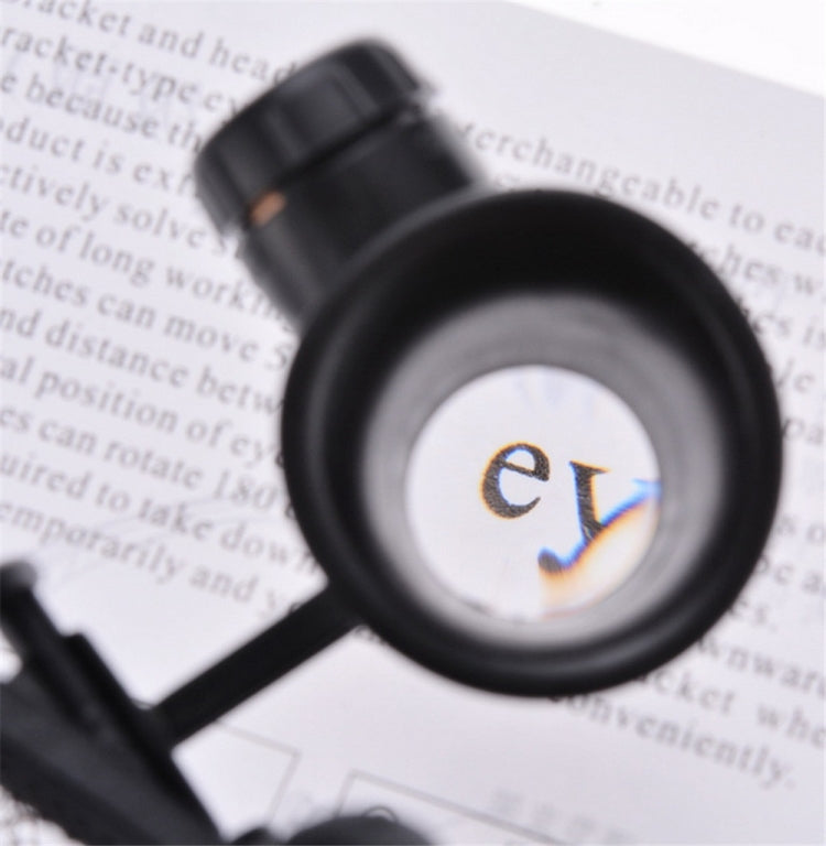 YWXLight Headband Eyewear Magnifier Loupe Jeweler Magnifying Glasses Tool Set with LED Light
