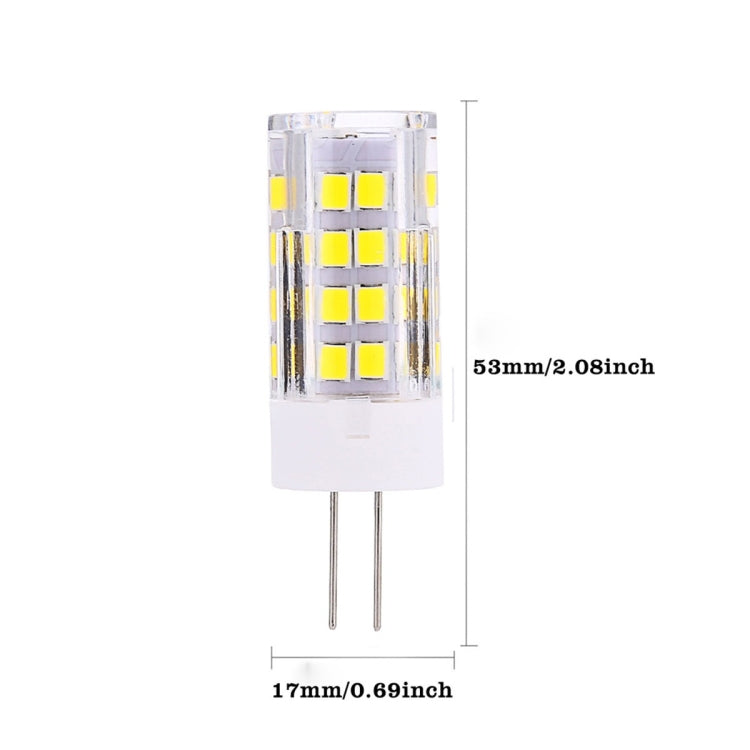 10 PCS YWXLight G4 5W 2835SMD 51LED Ceramics Light LED Corn Light, AC 220-240V