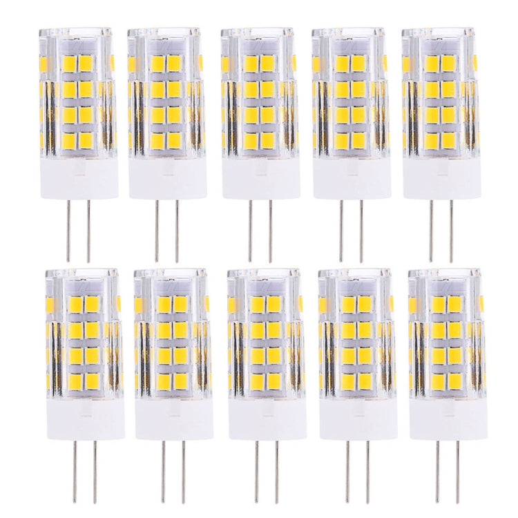 10 PCS YWXLight G4 5W 2835SMD 51LED Ceramics Light LED Corn Light, AC 220-240V