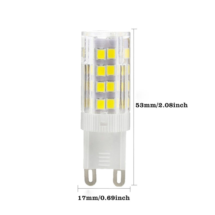 10 PCS YWXLight G9 5W 2835SMD 51LEDs Ceramics Light LED Corn Light Bi-pin Lights, AC 220-240V