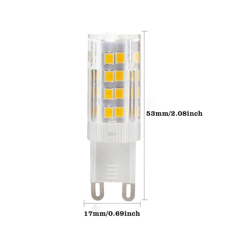 10 PCS YWXLight G9 5W 2835SMD 51LEDs Ceramics Light LED Corn Light Bi-pin Lights, AC 220-240V