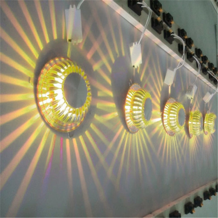 YWXLight 3W Pumpkin Shape Modern LED Wall Light for Living Room, Bedroom, Bathroom, Corridor, AC 110-240V