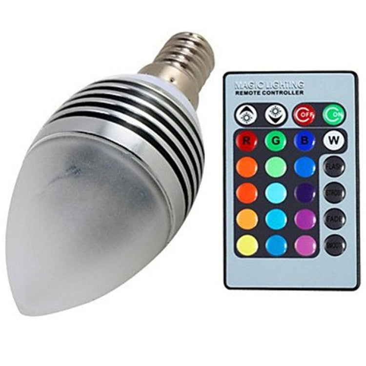 6 PCS YWXLight 3W LED Candle Light RGB Light Spot Lights Colour Lights Dimmable Lamp with Remote Control, AC 85-265V
