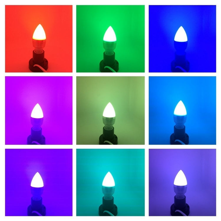 6 PCS YWXLight 3W LED Candle Light RGB Light Spot Lights Colour Lights Dimmable Lamp with Remote Control, AC 85-265V