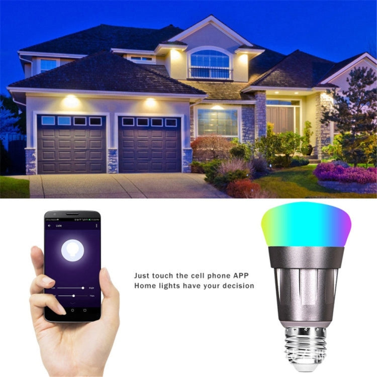 YWXLight E27 7W WiFi Smart Bulb APP Remote Control RGBW Tone Light Bulb LED Voice Light