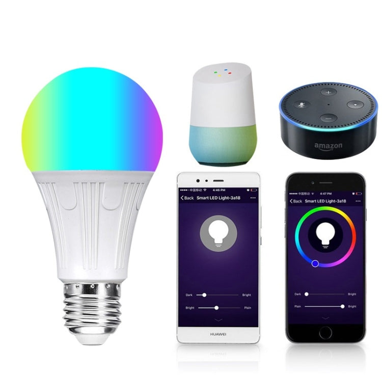 YWXLight 7W E27 LED Bulb Intelligent APP Remote Control Color Promise LED Bulb Light Energy Saving Lamp Works with Amazon