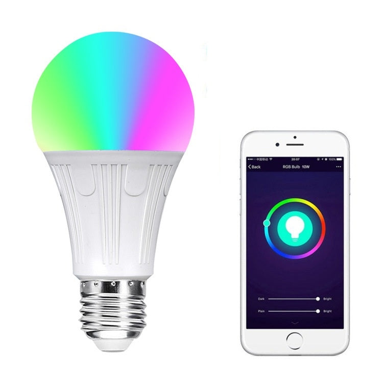 YWXLight 7W E27 LED Bulb Intelligent APP Remote Control Color Promise LED Bulb Light Energy Saving Lamp Works with Amazon