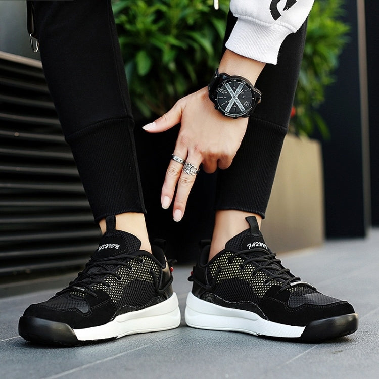 Thick Bottom Mesh Color Matching Casual Sport Shoes for Men
