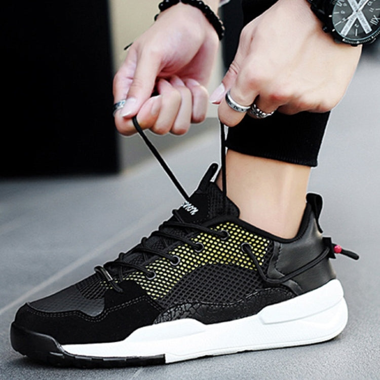 Thick Bottom Mesh Color Matching Casual Sport Shoes for Men