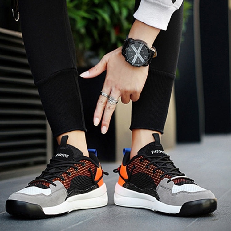 Thick Bottom Mesh Color Matching Casual Sport Shoes for Men