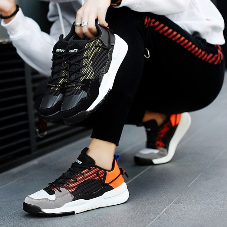 Thick Bottom Mesh Color Matching Casual Sport Shoes for Men