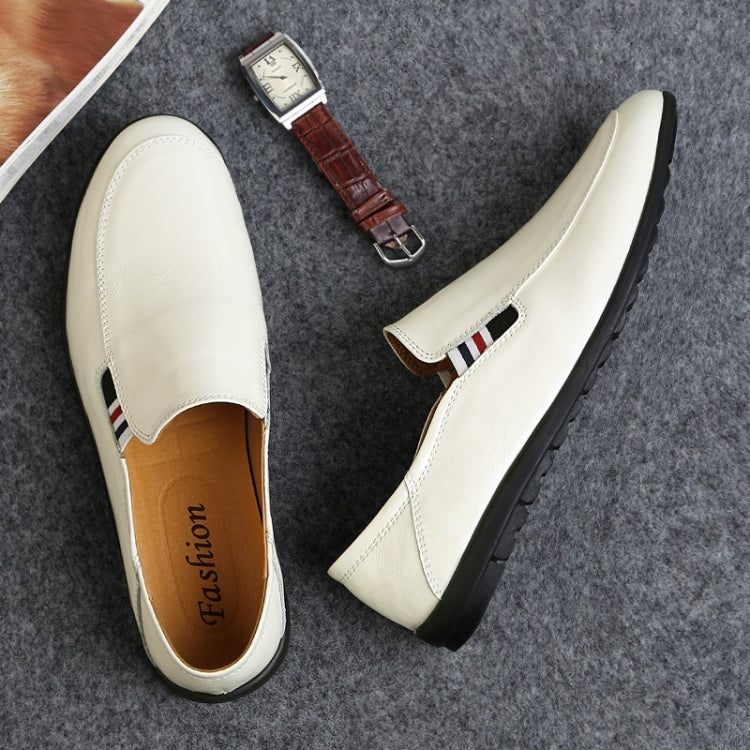 Fashion Comfortable Breathable Cowhide Casual Shoes Peas Shoes for Men