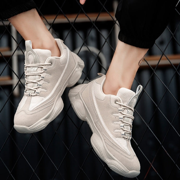Round Head Breathable Lace-up Fashion Couple Casual Shoes