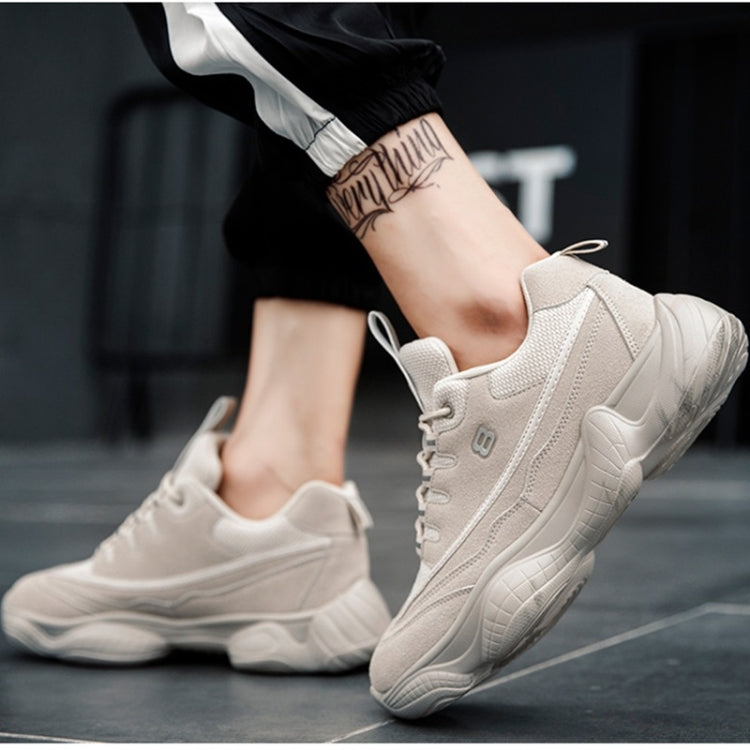 Round Head Breathable Lace-up Fashion Couple Casual Shoes
