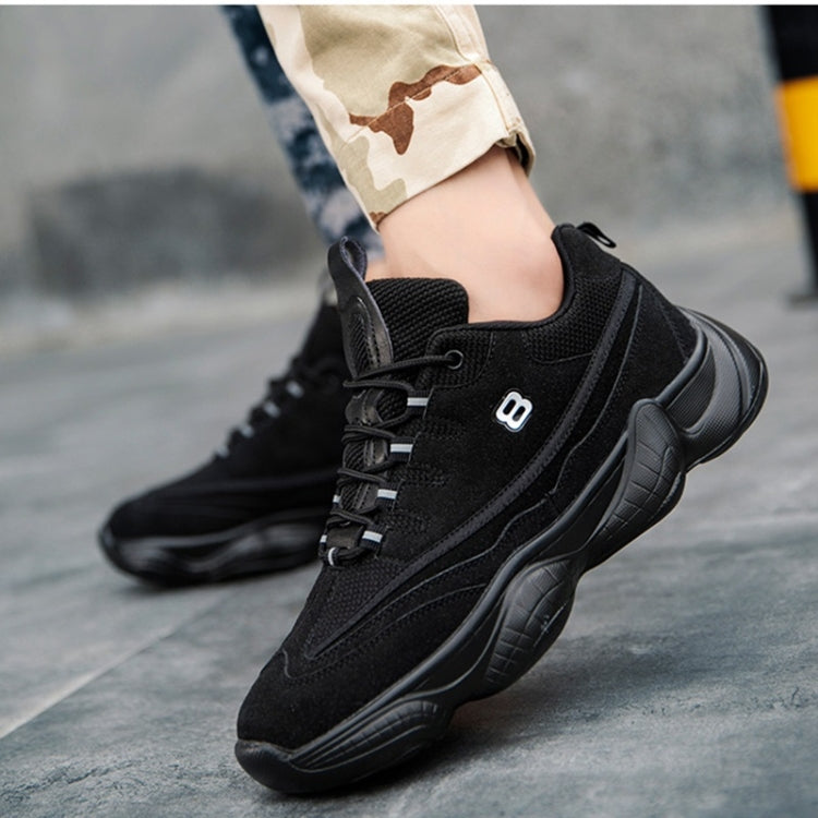 Round Head Breathable Lace-up Fashion Couple Casual Shoes