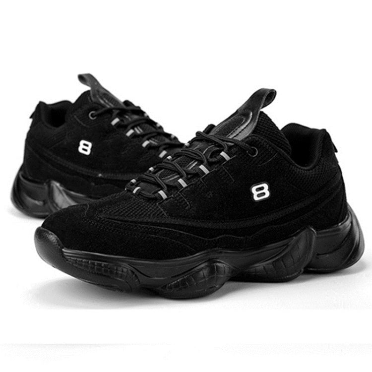 Round Head Breathable Lace-up Fashion Couple Casual Shoes