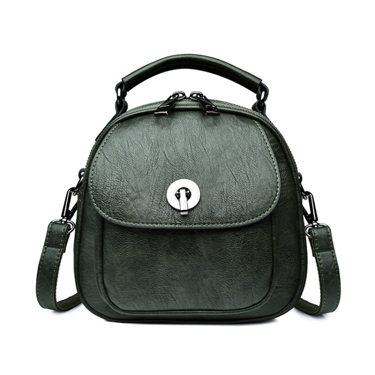 Fashion PU Double Shoulders Bag Messenger Bag Ladies Backpack Handbag