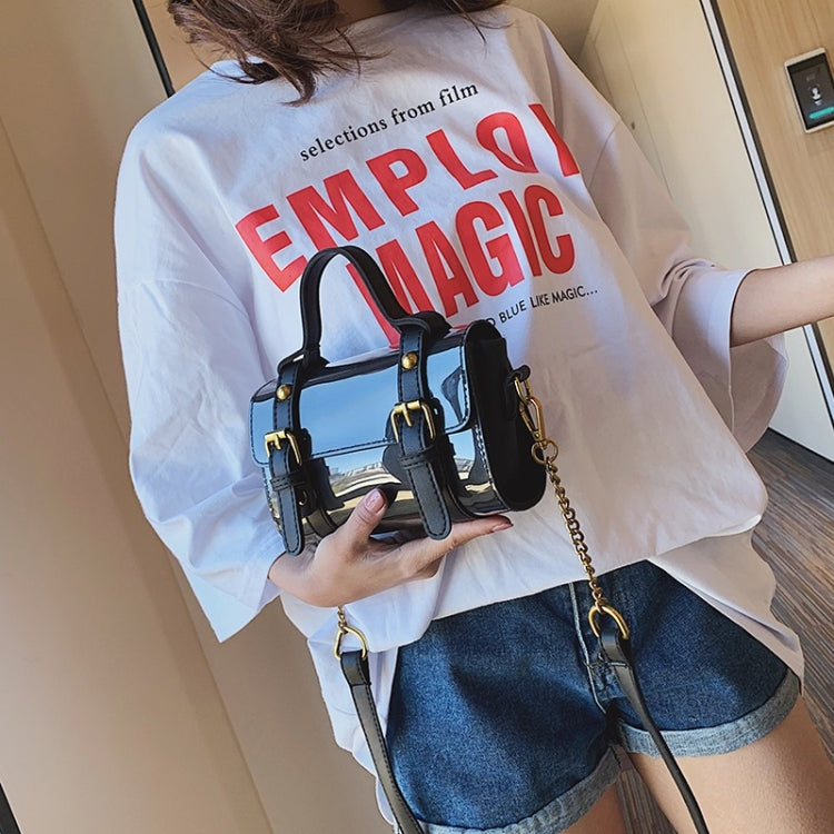 Solid Color Jelly PU Shoulder Bag Small Square Bag Ladies Handbag Messenger Bag