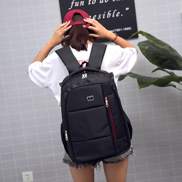 Multifunctional Backpack Waterproof Casual Fashion Backpack Couple Bag Sports Bag (Black)