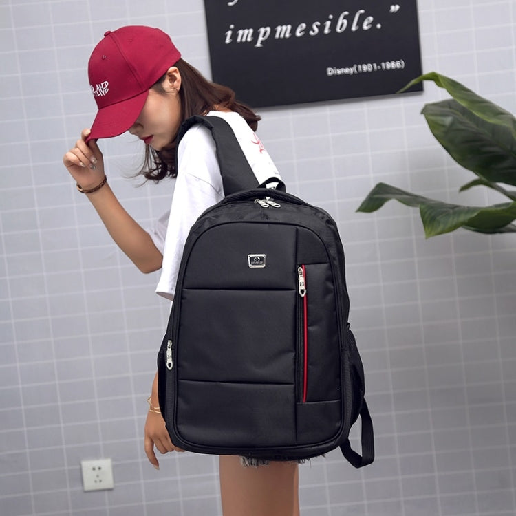 Multifunctional Backpack Waterproof Casual Fashion Backpack Couple Bag Sports Bag (Black)