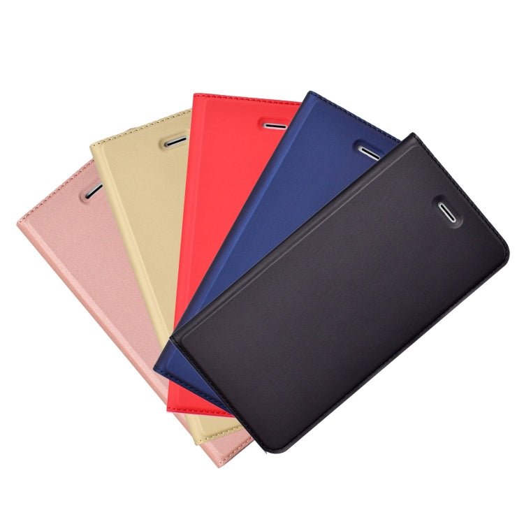 Ultra-thin Pressed Magnetic TPU+PU Leather Case for iPhone 6 Plus & 6s Plus, with Card Slot & Holder