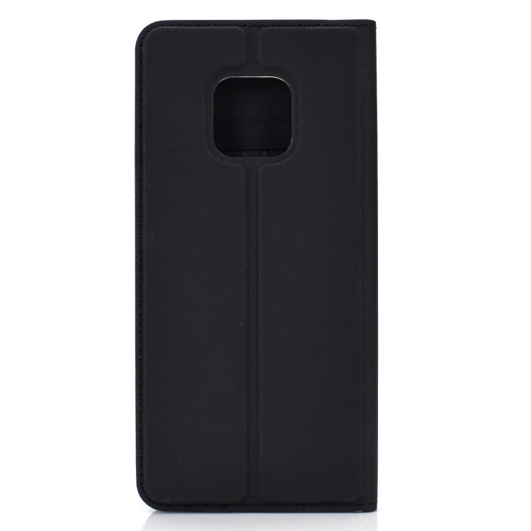 Ultra-thin Pressed Magnetic TPU+PU Leathe Case for Huawei Mate 20 Pro, with Card Slot & Holder