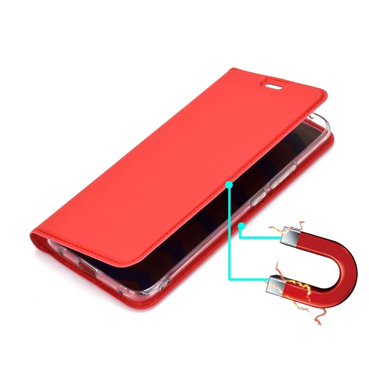 Ultra-thin Pressed Magnetic TPU+PU Leathe Case for Huawei Mate 20 Pro, with Card Slot & Holder