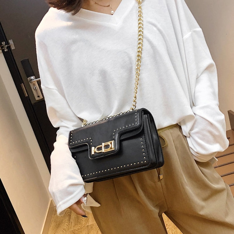 Rivet Shoulder Bag Small Square Bag Ladies Messenger Handbag