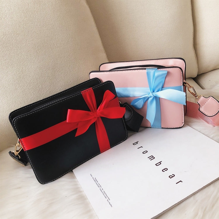Bow Robbin Fashion Single Shoulder Bag Ladies Messenger Tote Bag (Black)