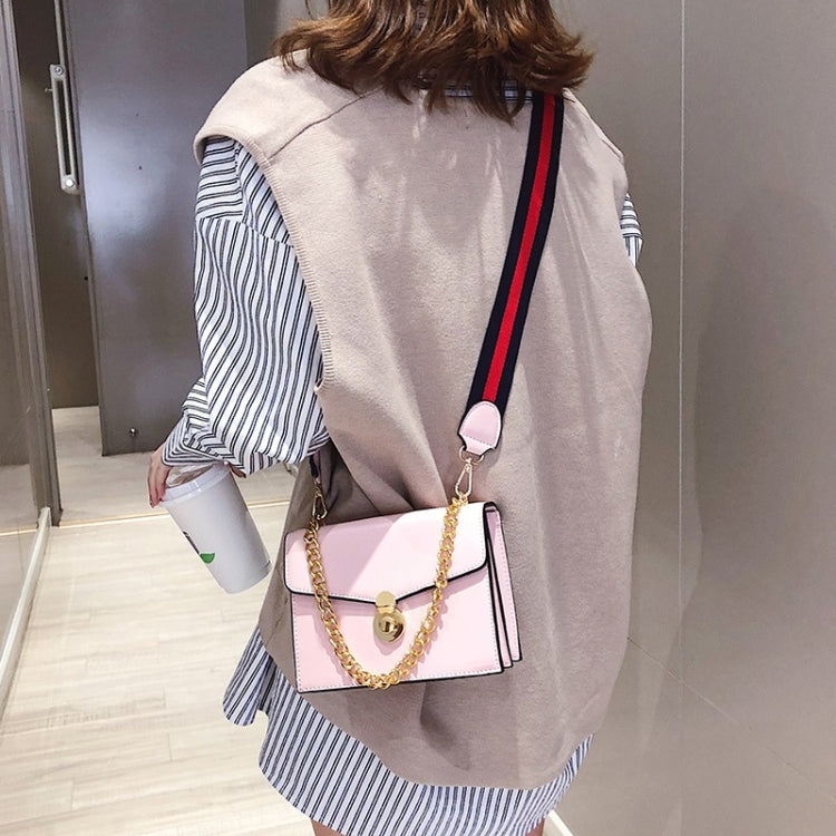 Pure Color Fashion Double-strap Single Shoulder Bag Ladies Messenger Handbag