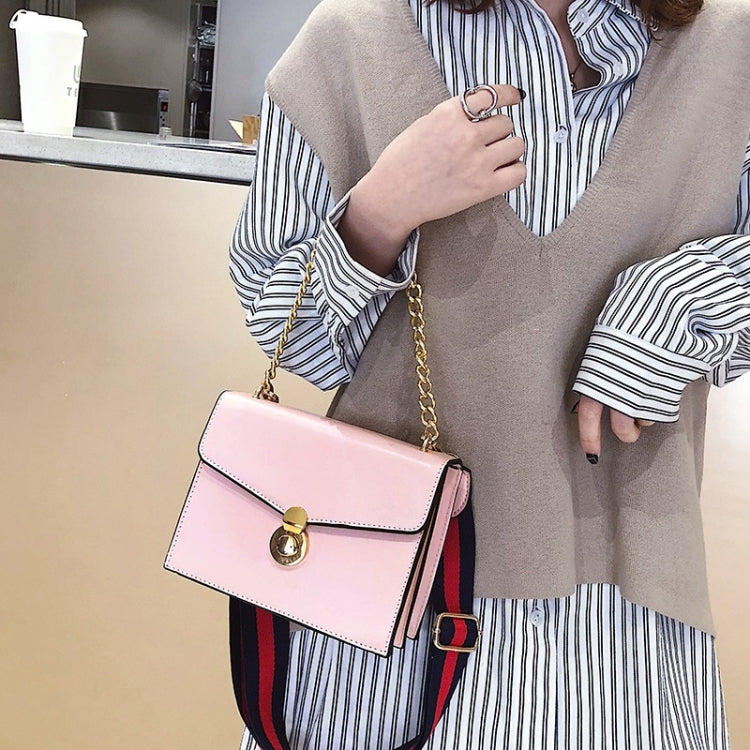 Pure Color Fashion Double-strap Single Shoulder Bag Ladies Messenger Handbag