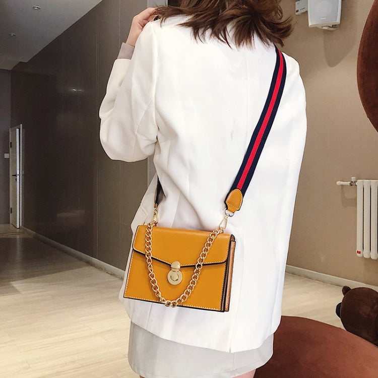 Pure Color Fashion Double-strap Single Shoulder Bag Ladies Messenger Handbag