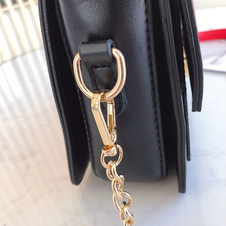 Lock Buckle Color Matching Single Shoulder Bag Small Square Bag Ladies Messenger Bag Handbag