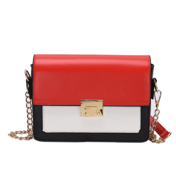 Lock Buckle Color Matching Single Shoulder Bag Small Square Bag Ladies Messenger Bag Handbag