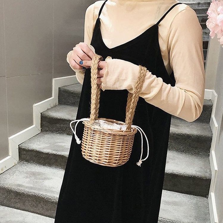 Weaving Basket Single Shoulder Bag Ladies Handbag Messenger Bag