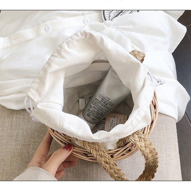 Weaving Basket Single Shoulder Bag Ladies Handbag Messenger Bag