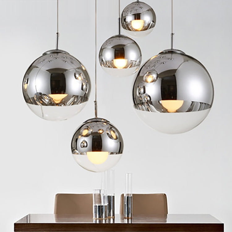 YWXLight Space Ball Chandelier Creative Exhibition Bar Hotel Electroplated Glass Chandelier