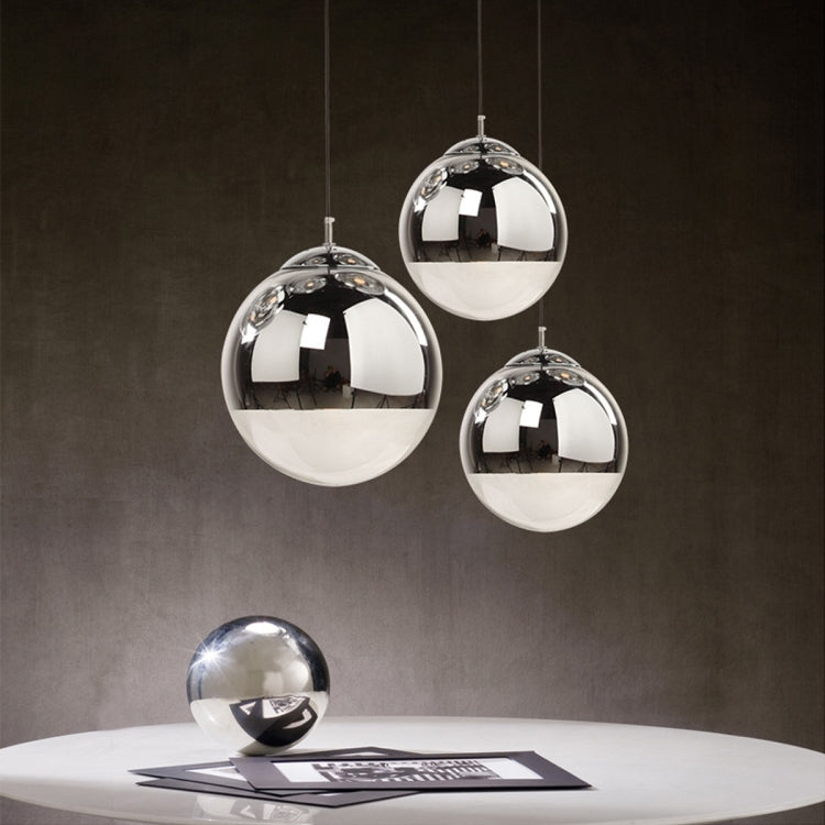 YWXLight Space Ball Chandelier Creative Exhibition Bar Hotel Electroplated Glass Chandelier