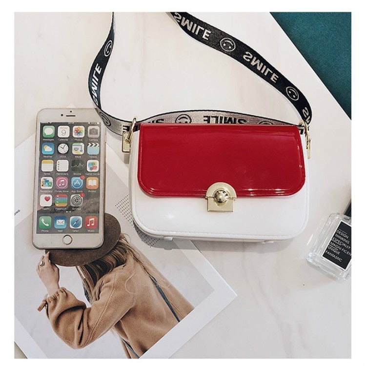 Color Matching Smooth Fashion Shoulder Bag Ladies Messenger Bag Handbag