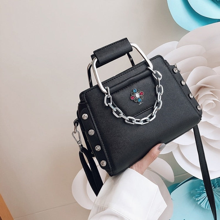 Fashion Rivet PU Leather Single Shoulder Bag Ladies Messenger Handbag