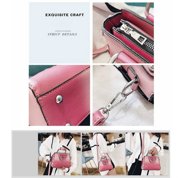 Fashion Rivet PU Leather Single Shoulder Bag Ladies Messenger Handbag