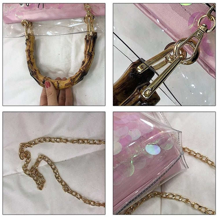2 in 1 Straw Bag Single Shoulder Bag Ladies Handbag Messenger Bag