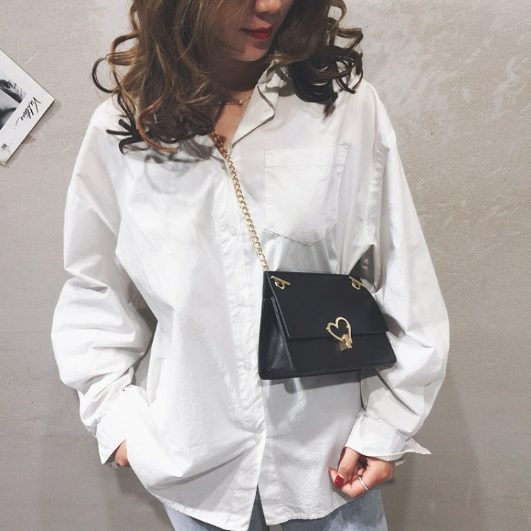 Love Lock Buckle Color Matching Fashion Shoulder Bag Small Square Bag Ladies Messenger Bag Handbag
