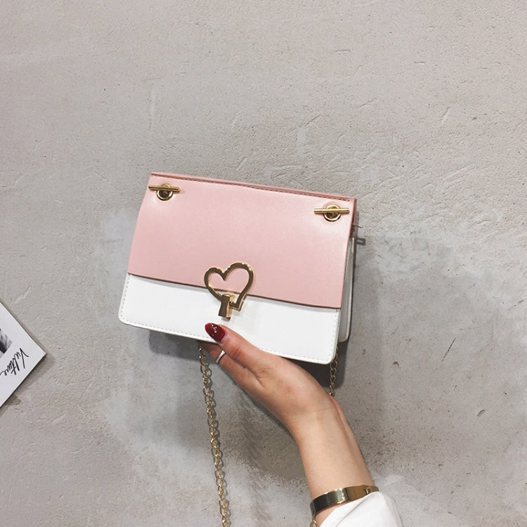 Love Lock Buckle Color Matching Fashion Shoulder Bag Small Square Bag Ladies Messenger Bag Handbag