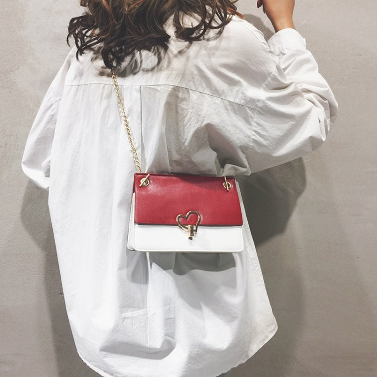Love Lock Buckle Color Matching Fashion Shoulder Bag Small Square Bag Ladies Messenger Bag Handbag