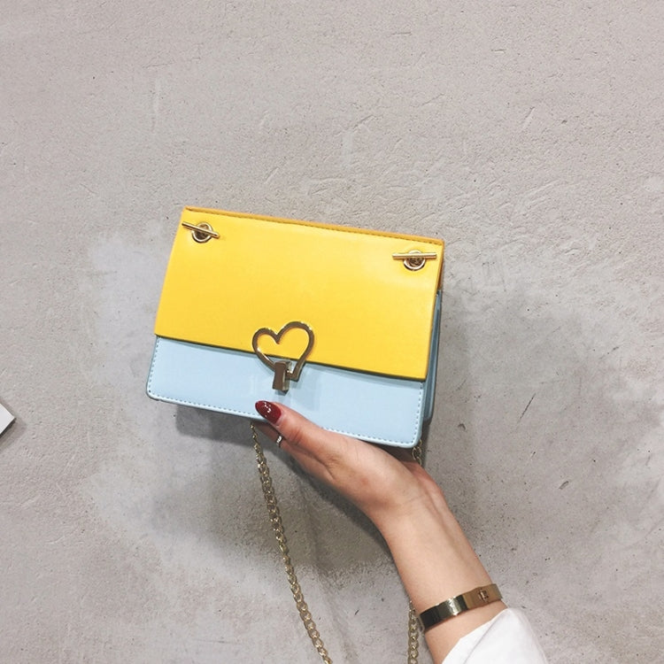 Love Lock Buckle Color Matching Fashion Shoulder Bag Small Square Bag Ladies Messenger Bag Handbag
