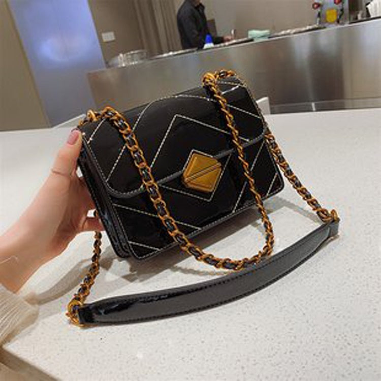 Fashion PU Leather Chain-strap Single Shoulder Bag Ladies Handbag Messenger Bag