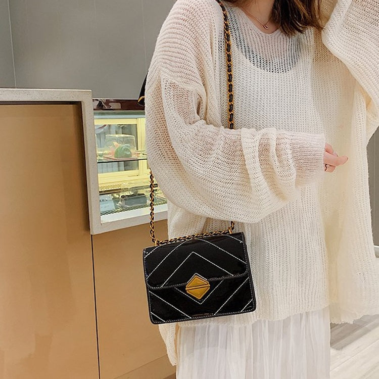 Fashion PU Leather Chain-strap Single Shoulder Bag Ladies Handbag Messenger Bag